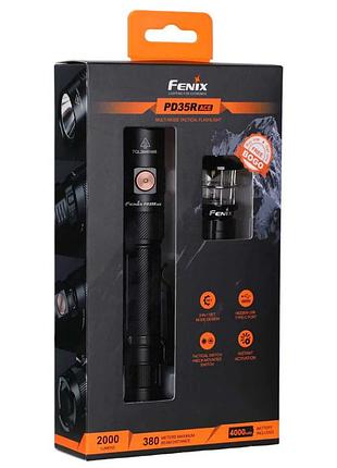 Комплект ліхратів fenix pd35r ace led 2000 лм та fenix cl01 orange (лімітований випуск)
