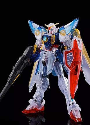Фігурка-конструктор ґандам wing zero ew (transparent ver.) rg 1/144 — збірна модель робота gundam wing zero ew figure-model kit