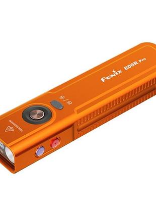 Фонарь наключаемый fenix e06r pro, e06rproo оранжевый
