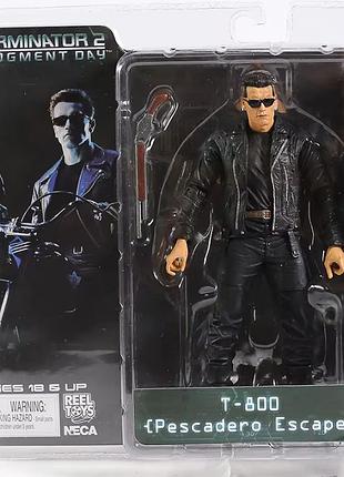 Фигурка коллекционная терминатор 2: судный день т-800 побег из пескадеро (terminator 2: judgment day t-800 pescadero escape), 18
