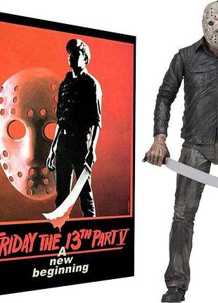 Колекційна фігурка джейсона вурхіза / jason voorhees figure — friday the 13th part v: a new beginning, 18 см. екшн фігурка для