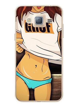 Бампер силиконовый для samsung j7 neo galaxy j701 с рисунком gruf