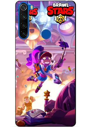 Силиконовый чехол бампер для xiaomi redmi note 8t brawl парк эмз