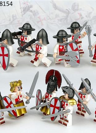 Набір фігурок чоловічків лицарів "хрестононосці" 12шт figures sets medieval 12pcs m8154