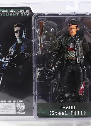Фигурка коллекционная терминатор 2: судный день т-800 стальная фабрика (terminator 2: judgment day t-800 steel mill), 18 см
