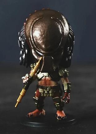 Фігурка predator warrior — колекційна міні-фігура хижак, 7 см на підставці