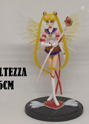 Фигурка sailor moon eternal super s — коллекционная игрушка 16 см, аниме персонаж