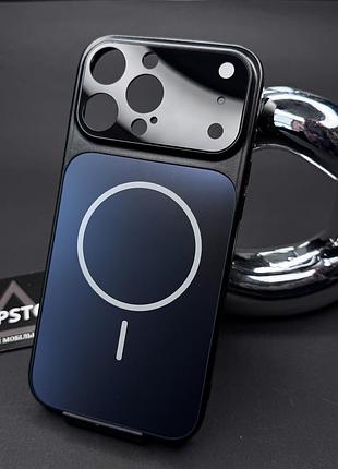 Чохол для iphone 16 pro max з magsafe і лінзами на камеру скляний матовий glass acrylic case
