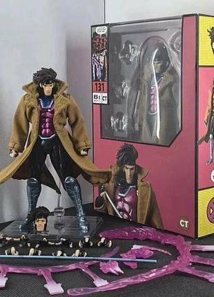 Коллекционная фигурка гамбита x-men (gambit marvel action figure) с аксессуарами, 18 см