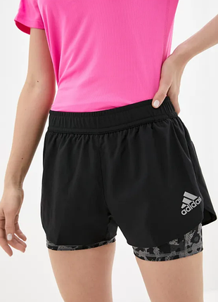 Продам жіночі шорти для спорту 2в1 adidas fast two-in-one primeblue graphic.p.m