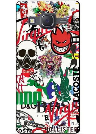 Бампер силіконовий чохол для samsung j7 galaxy j700 з малюнком бренди puma