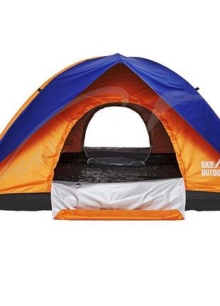 Туристическая палатка skif outdoor adventure ii orange-blue 200x200 cm