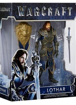 Фігурка колекційна warcraft – lothar (лотар), лицар альянсу / warcraft lothar action figure, 15 см, зі щитом і мечем