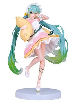 Коллекционная аниме-фигурка hatsune miku хацуне мику vocaloid taito sleeping beauty сонная фея с подушкой anime figure collection,