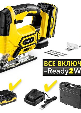 Лобзик электрический аккумуляторный trotec pjss 11-20v + кейс (4425000006)