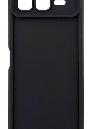 Чехол shock case для infinix smart 10 plus (x6725b) бампер силиконовый цвет черный