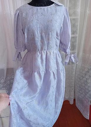 Нарядное, праздничное платье фиалкового цвета фирмы monkl pозмер l -xl.