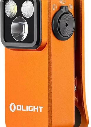 Фонарь olight oclip pro orange