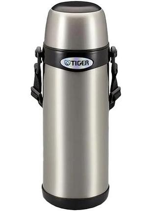 Термос tiger mbi-a080xd 0,8л silver grey/black