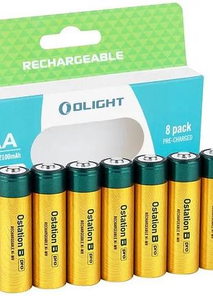 Аккумуляторная батарея olight ostation b pro aa for ostation, aa 8 шт, 2100mah