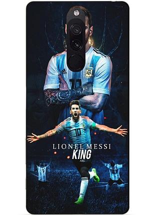 Силиконовый чехол бампер для xiaomi redmi 8 с рисунком messi