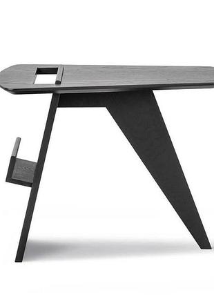 Журнальний стіл magazine table, side table, oak black lacquered 2