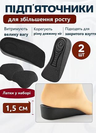 Полустельки balance 1,5 см черные + заплатки для пятки