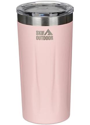 Термостакан skif outdoor drop 0.42 литра розовый