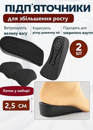 Полустельки balance 2,5 см черные + заплатки для пятки