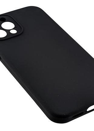 Чехол silicone case box для apple iphone 12 pro бампер с микрофиброй черный (без лого) 2