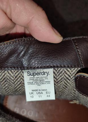 Шкіряні черевики-броги superdry 9