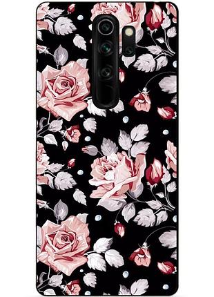Чохол силіконовий для xiaomi redmi note 8 pro з малюнком троянди
