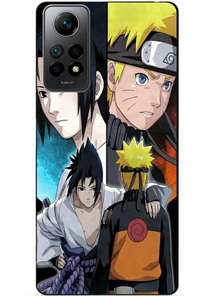Силиконовый бампер чехол для xiaomi redmi note 12 pro с рисунком наруто узумаки naruto