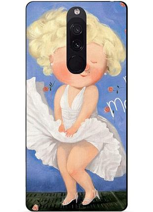 Силіконовий чохол бампер для xiaomi redmi 8 з малюнком монро гапчинська