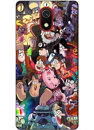 Силіконовий бампер чохол для xiaomi redmi 8a з малюнком gravity falls