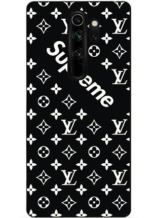 Чохол силіконовий для xiaomi redmi note 8 pro з малюнком supreme lv