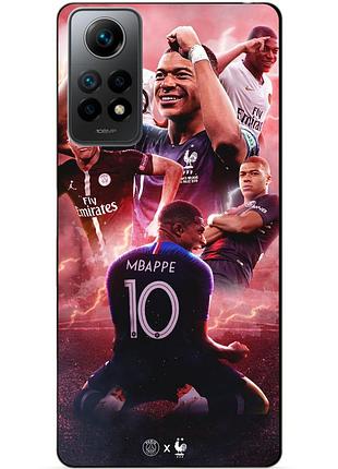 Силиконовый бампер чехол для xiaomi redmi note 12 pro с рисунком mbappe килиан мбаппе