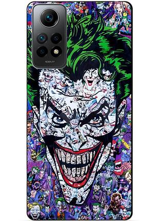 Силиконовый бампер чехол для xiaomi redmi note 12 pro с рисунком джокер
