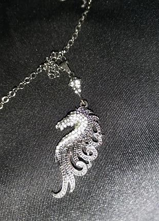Серьги + подвеска конёк 3