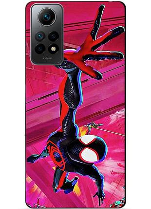 Силиконовый бампер чехол для xiaomi redmi note 12 pro с рисунком spider man человек паук