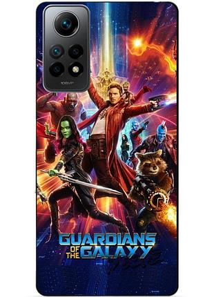 Силиконовый бампер чехол для xiaomi redmi note 12 pro с картинкой стражи галактики