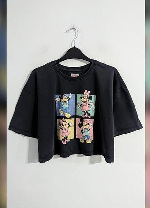Футболка варена об'ємна вкорочена primark disney