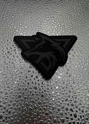 Нашивки патчи шевроны на липучке волк black, тип - нашивки, крепление - липучка