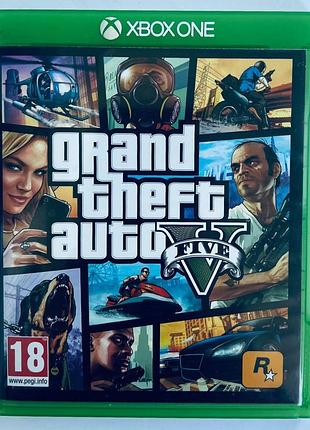 Grand theft auto v (gta v), б/у, русские субтитры - диск для xbox one