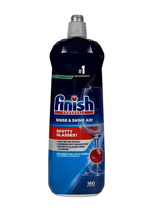 Средство для ополаскивания посуды finish powerball e rinse & shine aid, 160 стирок, 800 мл