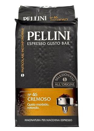 Кофе молотый pellini мягкий, с нотками какао cremosso no46, 250 г