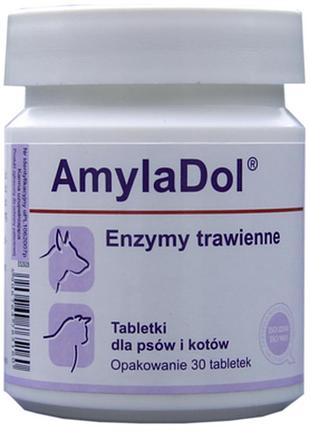 Пищеварительные энзимы для собак и кошек dolfos amyladol 30 таблеток