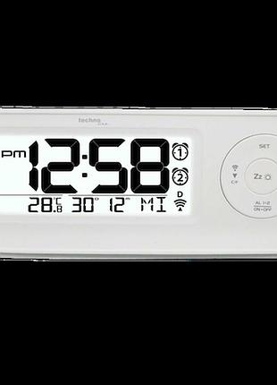 Радиоуправляемый будильник technoline wt498 white (wt498)