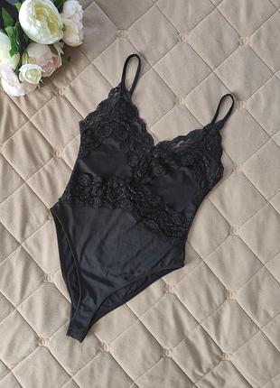 Боді жіноче zara базове еластичне з мереживом xs/s🔥 розпродаж речей від 25 гривень 🔥