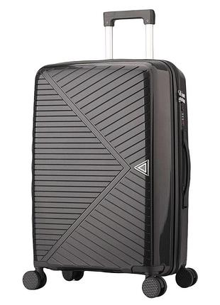 Валіза semi line 24" (m) black (t5826-2)